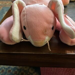 Beanie baby Pillow pal pink rabbit Carrots